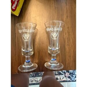 Jägermeister Clear Glass 2 oz Cordial / Shot Glass with Stag Logo
